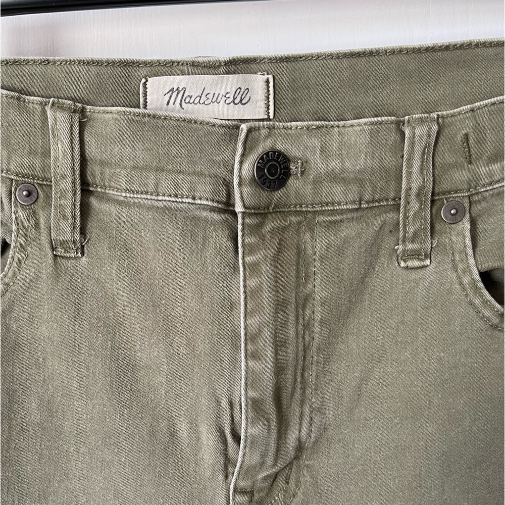MADEWELL Olive Green Skinny Jeans, 31 - Picture 5 of 13